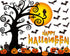 Large Happy Halloween Bulletin Board Set, Classroom Decoration with Bat Pumpkin Tree Paper Cutouts