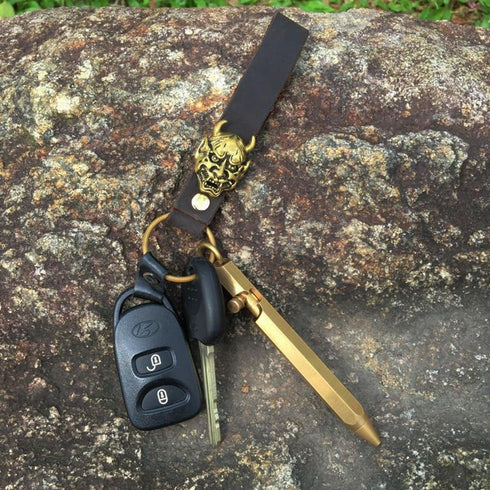Mini Size Solid Brass Pen, Portable Delicate Signature Six-Edge Ballpoint Pen