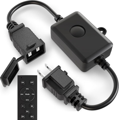 Larkvue 120W Outdoor Dimmer for String Lights with Remote, 4 Brightness, 3