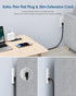 Jgstkcity 30W Strip,2 4 Table,10ft USB C Recessed Power Strip,Flat Plug Power Outlets USB Ports,Furniture Flush Mount