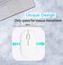 Mini Mouse Pad, 6x6 Inches, Waterproof Non-Slip Rubber Base, for Laptop, Keyboard Tray, Wireless Mouse, Home, Office, Travel (white) by ZYAOTWQZ