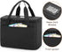 Trunab Reusable 3 Cups Drink Carrier - Insulated Drink Caddy Holder Bag for Delivery, Black
