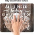 Wknoon 4-19 All I Need is Coffee & Jesus Quote Rustic Wood Mouse Pad, Christian Bible Verse Scripture Quote Philippians