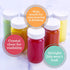 2 oz, (16 pack) Juice Shot Bottles with Caps - Wide Mouth for Juicing, Beverage Storage, Liquids, Clear Small Glass