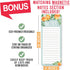 Magnetic Dry Erase Calendar for Fridge, Clementine Magnetic Calendar for Refrigerator, White Board