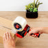 Restaurantware RW Base 3 Inch Heavy-Duty Tape Dispenser Gun, Red Iron Handheld for Carton Sealing