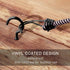 2 Inch Ceiling Hooks, Vinyl Coated Screw-in Cup Hook for Hanging Plants, Lights, Mugs - Heavy Duty Indoor Outdoor Use