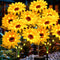 echosari 4 Pack Solar Lights Outdoor Waterproof, Sunflower Solar Stake Lights Auto