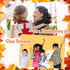 Harloon 48 Pcs Thanksgiving Pens, Bulk Fall Themed Ballpoint Pens, Autumn Maple Leaf Pumpkin Design for Party Favors