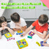 80 Word Spelling Game, First Words with Wooden Alphabet Puzzle Blocks CVC Words Sight Words Learning Letter Matching