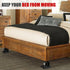 Bed Stoppers to Prevent Sliding - 4 Pack Furniture Wheel Stopper for Hardwood Floor, Rubber Furniture Cups