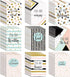 Sherr 72 Pcs Inspirational Notepads, Mini Motivational Journal Notebook with Glitter Lines and Dots, Bulk Party Favors