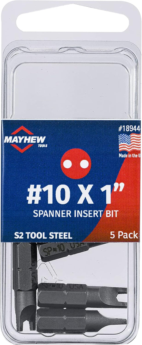 Mayhew Tools 19613-4 Square Recess Power Bit, NO. 3 x 2.75", 4-Pack by Mayhew Tools