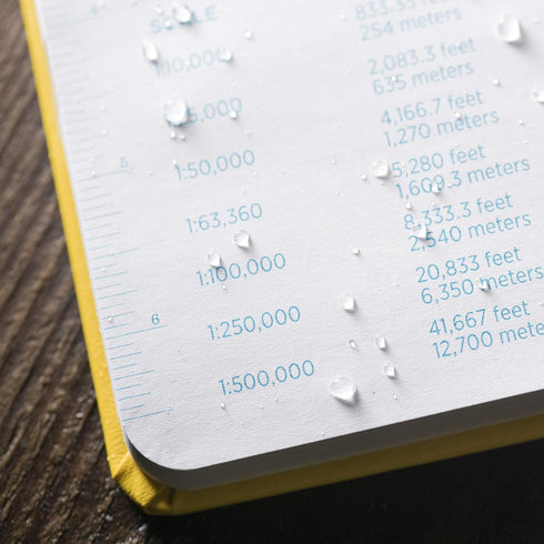 Rite In The Rain Weatherproof Hard Cover Notebook, 8 3/4" x 11 1/4", Yellow Cover