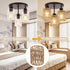 4-Pack Shades,5.9" 4.7" 3-Tier 1.62in Boho Rattan Lamp H x D Woven Small Shade Replacement Fitter Farmhouse Pendant