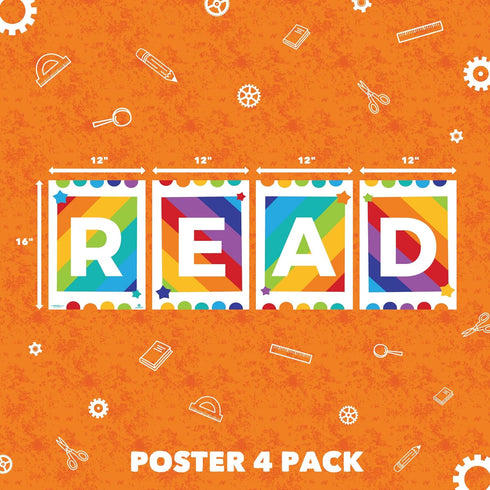 Sproutbrite Classroom Decorations - Reading Poster for Teachers, Bulletin Board & Wall Decor for Schools