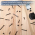 70pcs #8 × 2” Modified Truss Head Wood Screws, Phillips Drive, Black Screws with Screwdriver Bit