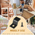 Ferraycle 100 Sets Table Top Fasteners - Heavy Duty Z Clips with 100 Black Screws for Desk Top Furniture