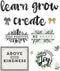 Carson Dellosa 34-Piece Modern Farmhouse Bulletin Board Set, Heart and Greenery Cutouts with Inspirational Quotes