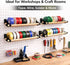 12 (3PK PEGGY Pegboard Accessory Hook and Dowel Organizer Storage for Tape, Steel Wire Spools, Ribbon, Crafts, Hobby