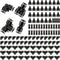 Hotop Push to Connect Fittings Air Line Kit, 60 Pieces Quick Release Connectors, 15 Splitters, 15 Elbows, 15 Tee