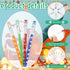 Christmas Stackable Pencils Bulk with Eraser, Translucent Multi Point Push Pencils Set (120 Pcs)