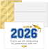 Yitla 50 Sets Gold Foil Graduation Thank You Cards 2026 with Envelopes and