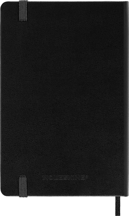 Moleskine Classic Notebook, Hard Cover, Pocket (3.5" x 5.5") Squared/Grid, Black, 192 Pages by Moleskine