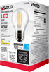 Satco 4-Watt LED E26 Light Bulb, 2700K, Dimmable, 15000 Hour Rating