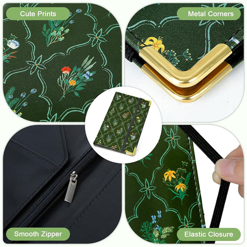 Server Book, Faux Leather Server Books for Waitress, Cute Servers Book with Zipper Pocket & Pen Holder, Serving Books
