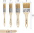 Bates- Chip Paint Brushes - Assorted Sizes, 24 Pack Natural Bristle Painting Brushes Set