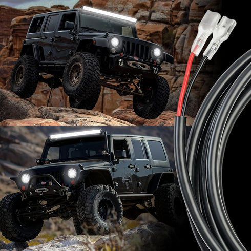 2PCS 16 3 (2 Packs) MADCATZ AWG Feet Wiring Harness Extension Kit for LED Light Bar, Work Light, Off Road Lights, Fog