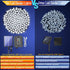 2 Pack 144ft 400 19 New Upgraded Solar Christmas String Lights Outdoor Waterproof Total Led Solar & USB Rechargeable