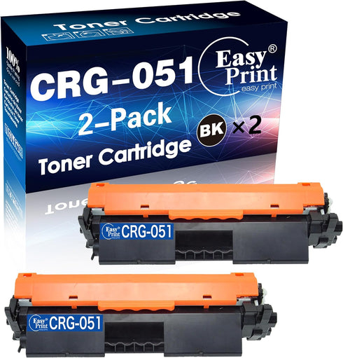 EASYPRINT Compatible 051 Toner Cartridges Replacement for Canon CRG051 051H for ImageCLASS MF264dw MF267dw (2-Pack)
