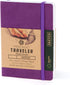 Pentalic Pocket Sketchbook Traveler Journal, 4" x 6", 160 Pages, Purple