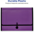 Avery Expanding File Folder Organizer, 7-Pocket Accordion, Plum, Holds 425 Letter/A4-Size Sheets