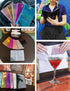 Mymazn Holographic Glitter Serving Book Waitress Wallet Waiter Book Organizer for Guest Check Book Restaurant Server