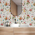 17.7''x354'' VEELIKE Herbs Floral Wallpaper Stick and Peel Vintage Butterflies Marigolds Contact Paper for Walls