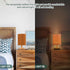 Dalzium Bedroom Lamp Burnt Orange Bedside Table Lamp with USB Port Desk Light LED Night Light for Nightstand