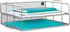 Mindspace 2 Tier Stackable Letter Tray, Paper Tray Desk Organizer, The Mesh Collection, Silver