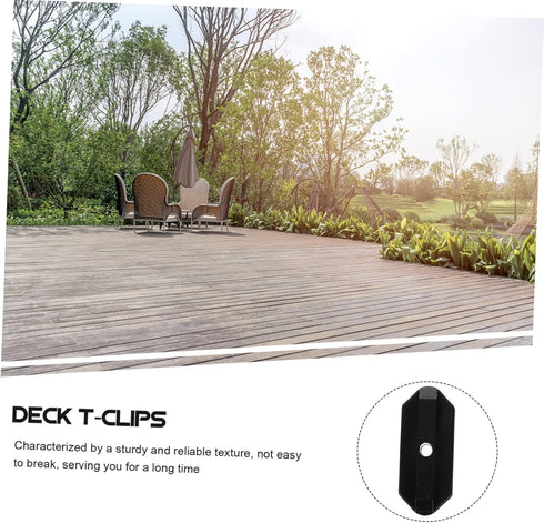 100pcs Deck Fastening Clip, Narrow Gap Deck Fasteners, Plastic t Clips, Hidden Deck Spacers, Metal Clips
