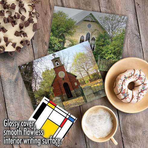 The Best Card Company - 10 Blank Note Cards Boxed (4 x 5.12 Inch) - Assorted Architecture All Occasion Cards