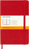 Moleskine Classic Notebook, Hard Cover, Medium (4.5" x 7"), Ruled/Lined, Scarlet Red