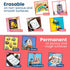 Extra Fine Tip Liquid Chalk Markers, 10 Pack, Dry Erase Marker Pens for Blackboard & Windows