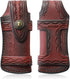 Omesio Pocket Knife Sheath Big (L) - 5.28" Leather Knife Sheath for Belt, Horizontal Carry, Brown Leather for Folding