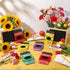 Zhehao 6 Set Crayon Teacher Appreciation Gift Card Crochet Coffee Cup Sleeve Coffee Cup Crayon Thank You for Helping Me