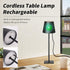 Mr. White Outdoor Waterproof Cordless Wireless Rechargeable Portable Top Touch Battery Operated Powered LED Table Lamp