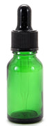 Vivaplex, 24, Green, 10 ml (1/3 oz) Glass Bottles, with Glass Eye Droppers