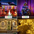 88FT 240LED Connectable String Lights Indoor Outdoor Clear Wire, Warm WhiteMulticolor Christmas String Lights, Plug