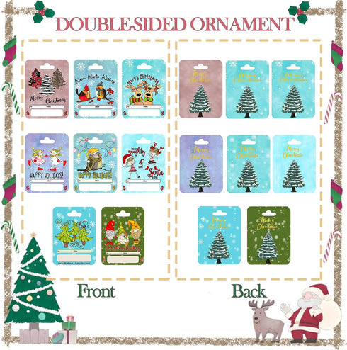 Laverteach Set 8 Christmas Money Holder Cards of for Cash Gift,Christmas Cards Money Holder Ornaments with Cover